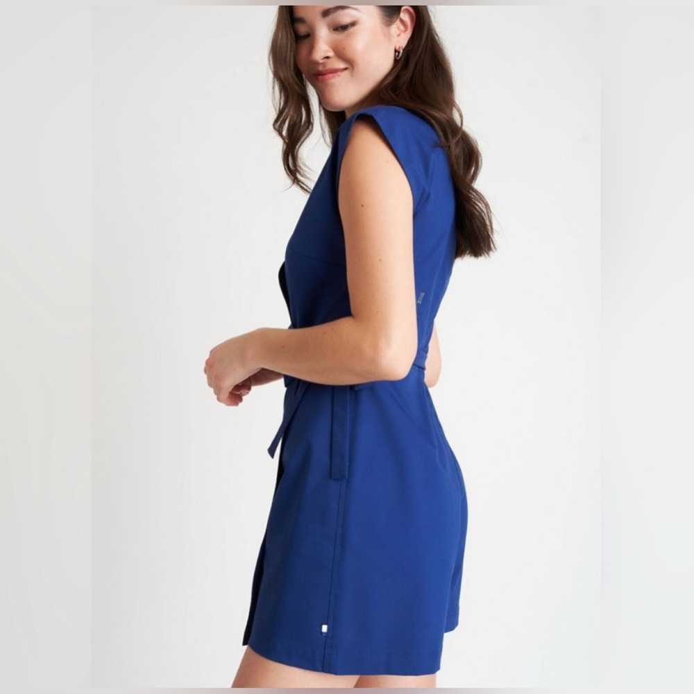 Kit & Ace Sidewalk Skort Romper Navigator Collection Size 10 In Deep Blue - Picture 2 of 12